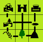 Simple map of gameplay areas