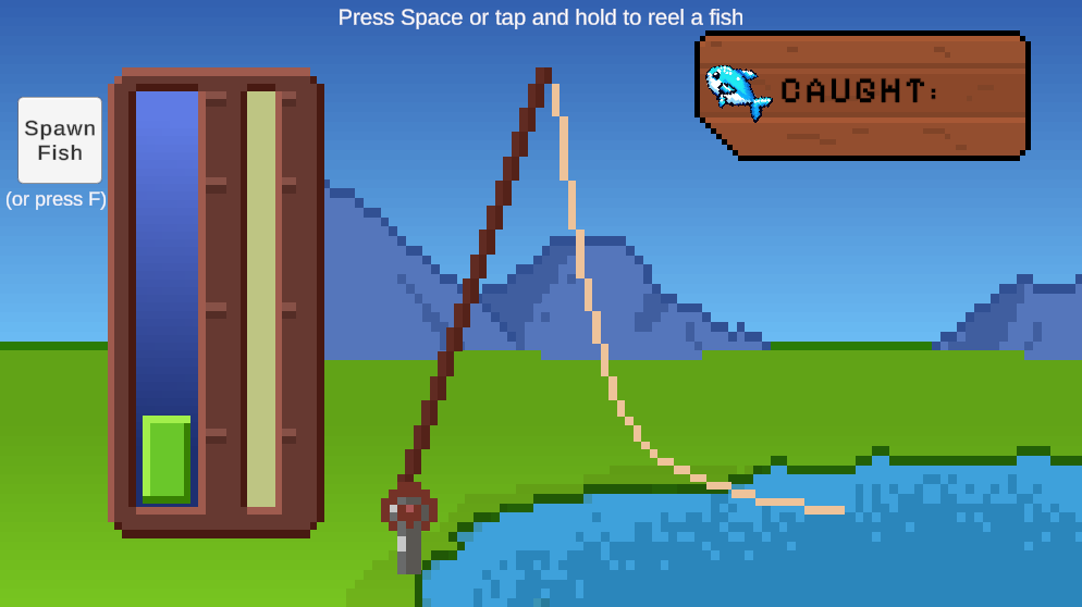 Fishing minigame 'Fishi' game title image